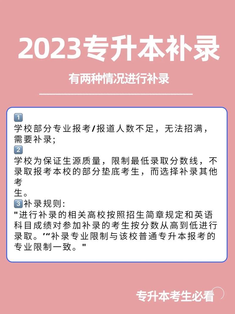 浙江专升本没过线能补录吗