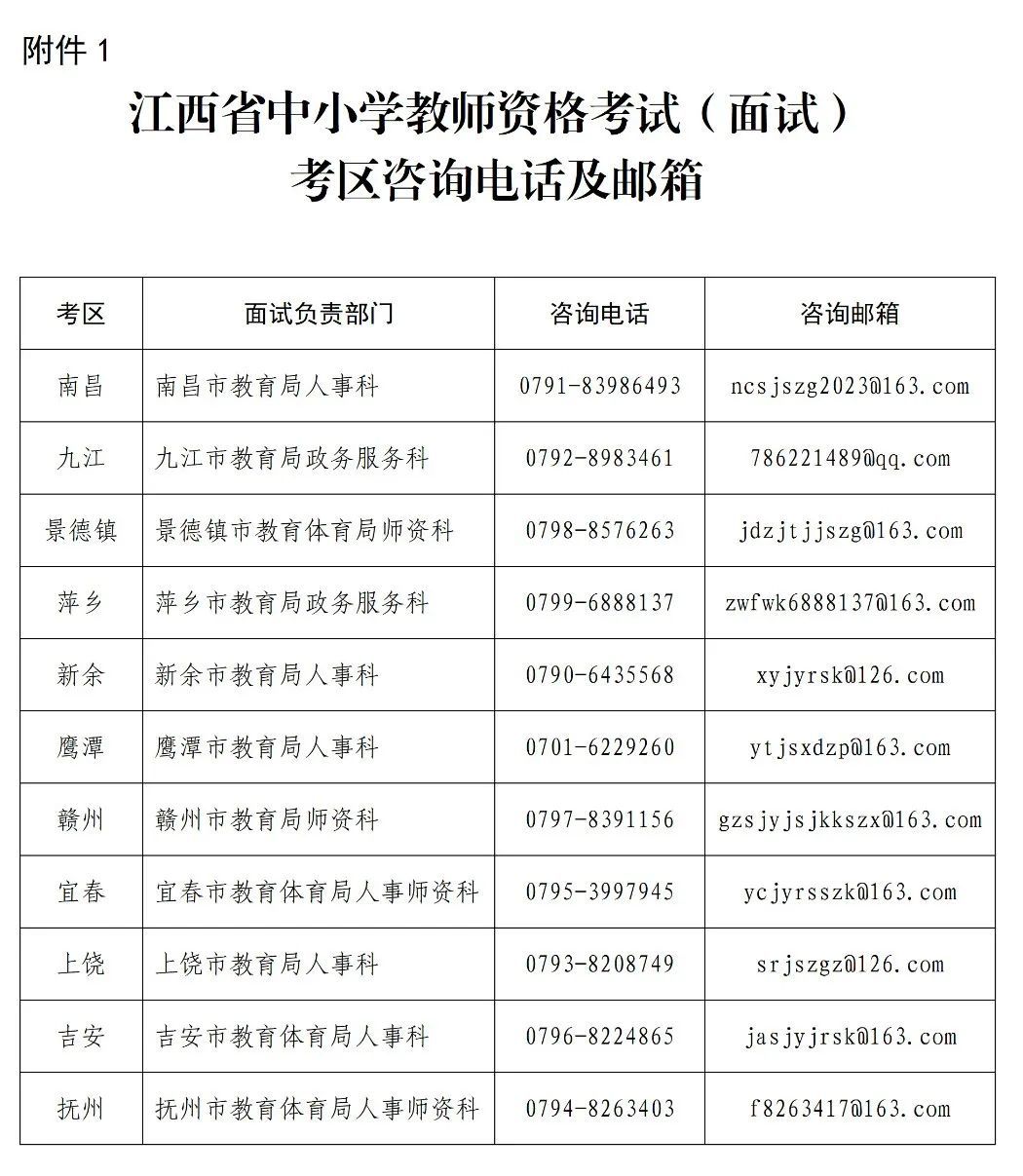 教师资格证下半年面试时间