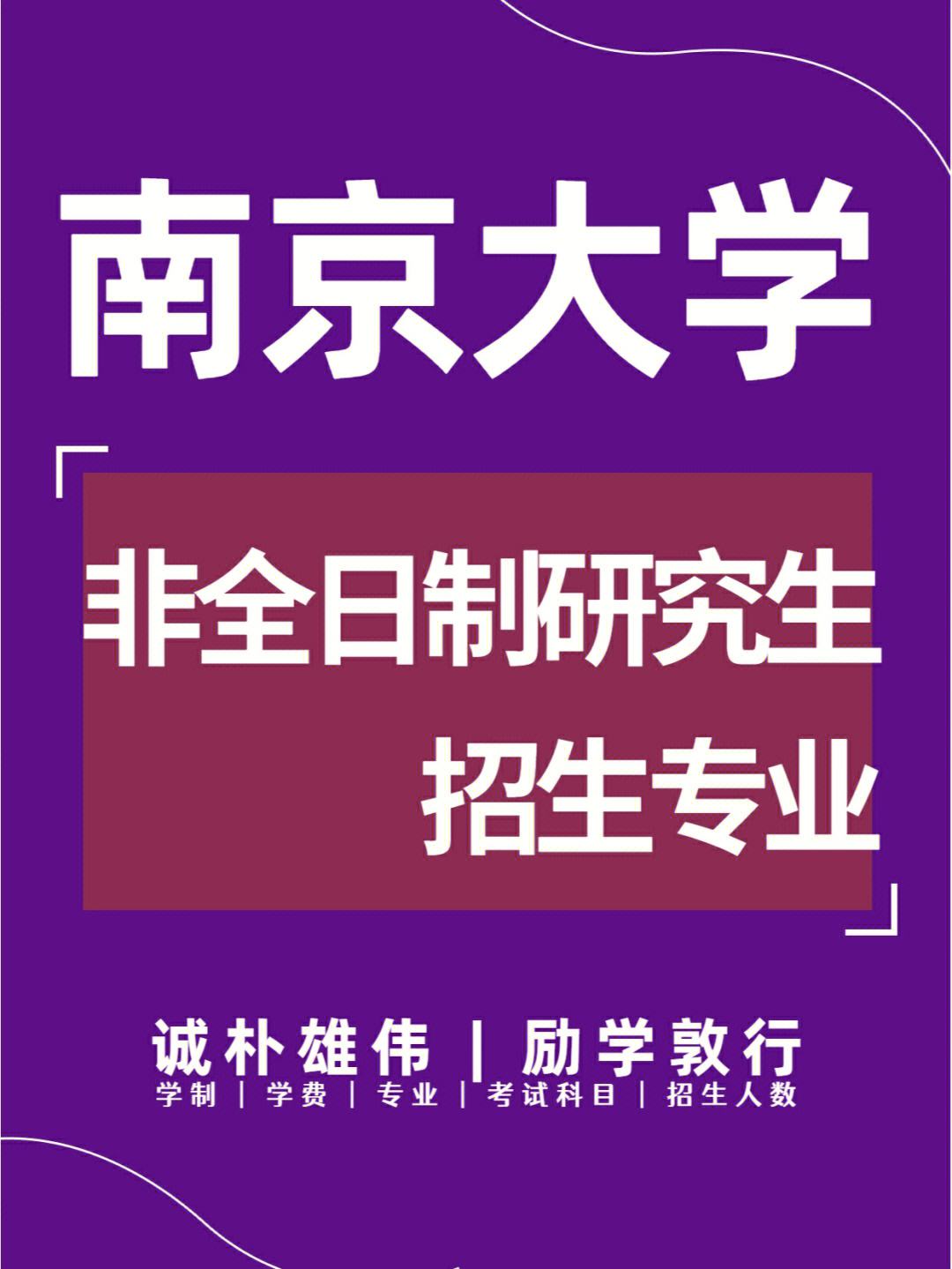 南京大学非全日制研究生