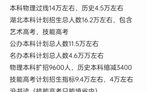 湖北高考人数2024年多少人