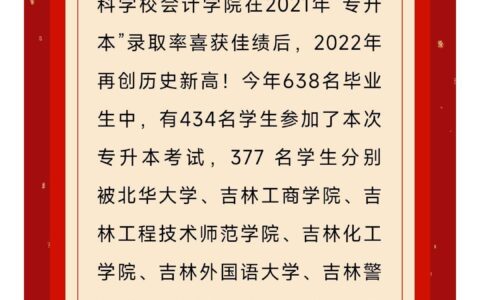 长春金融高等专科学校能专升本吗