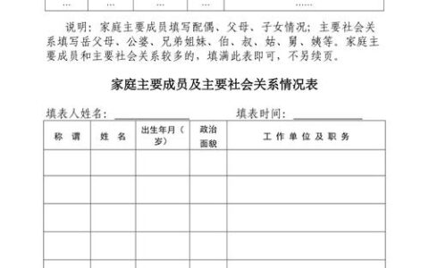 考研报名家庭主要成员关系怎么填