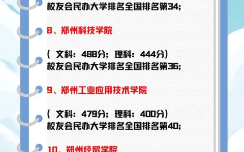 郑州民办二本大学排名如何？哪些学校值得关注？