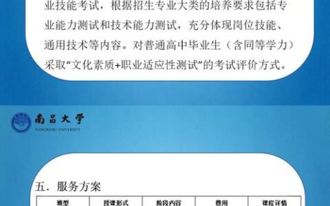 南昌大学中外合作办学招生简章