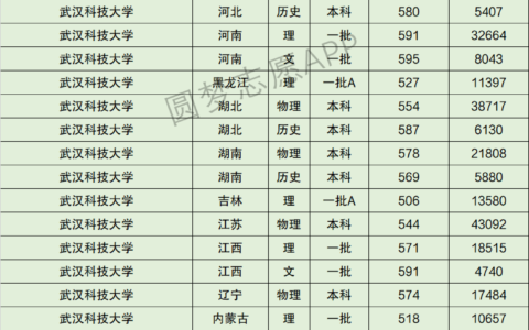 武汉科技大学 排名