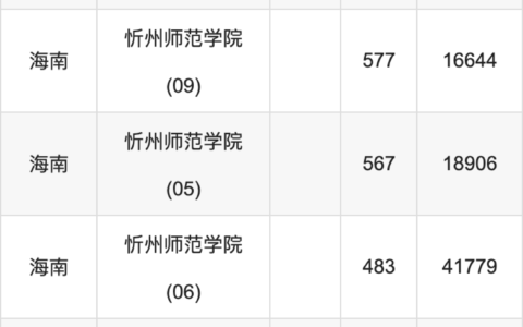 忻州师范学院艺术类录取分数线2024