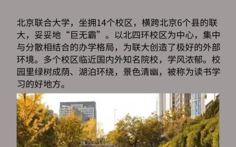 北京联合大学中外合作办学