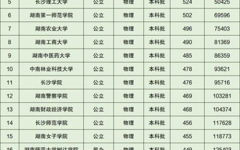 长沙大学录取分数线