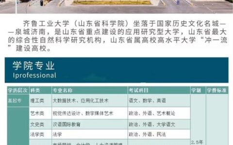 齐鲁工业大学排名