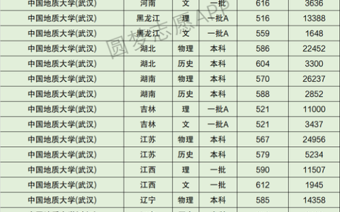 中国地质大学武汉排名