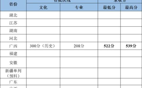 武汉工程大学2024年录取分数线