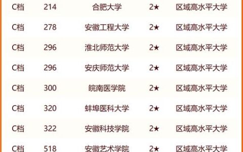 安徽大学排名全国第几位