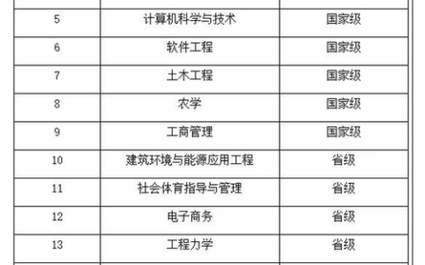 西南科技大学王牌专业