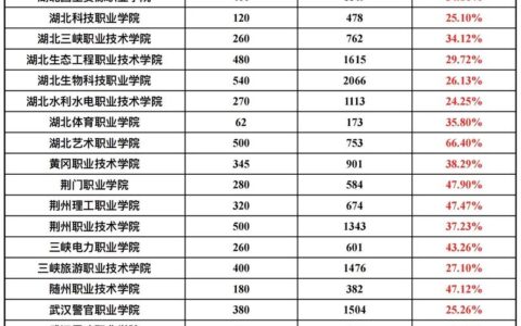 湖北工程学院分数线