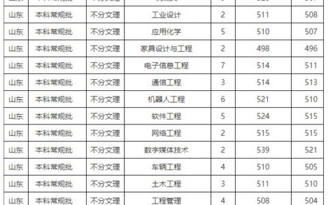 北华大学艺术类录取分数线