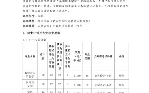 阜阳信息工程学校招生简章