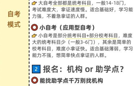 自考要怎么去
