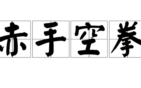 赤手空拳的意思_解释_用法