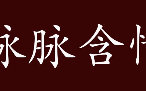 脉脉含情(详解)