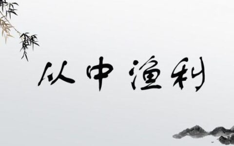 从中渔利是什么意思_解释_怎么读