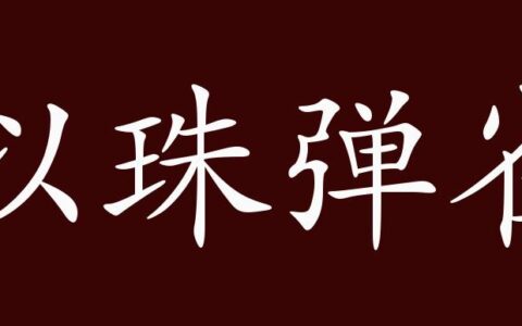 以珠弹雀(详解)