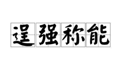 逞强称能的意思_解释_用法