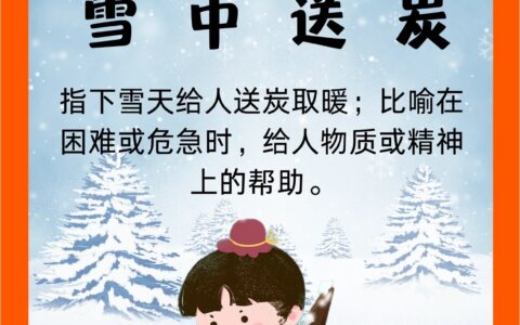 雪中送炭的意思