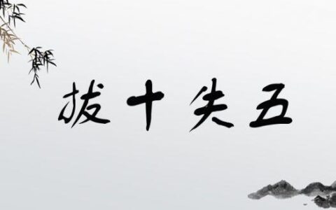 拔十失五(详解)