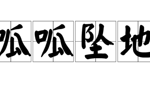 呱呱堕地的解释_意思_来源