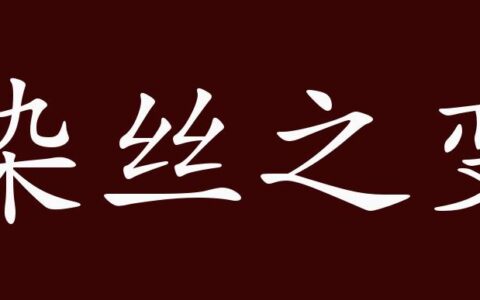 染丝之变的解释_用法_来源