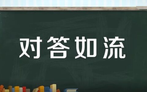 对答如流的解释_意思_来源