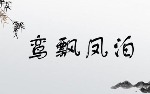 凤泊鸾飘的解释_意思_来源