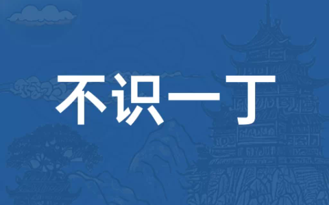 未识一丁的解释_用法_来源