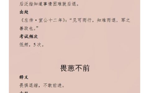 见可而进，知难而退的释义_解释_出处