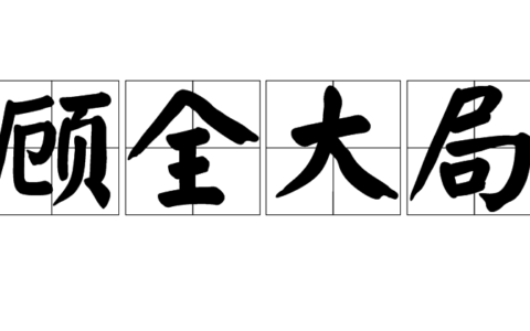 顾全大局的解释_意思_来源