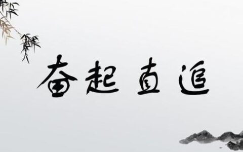 奋起直追的解释_意思_来源