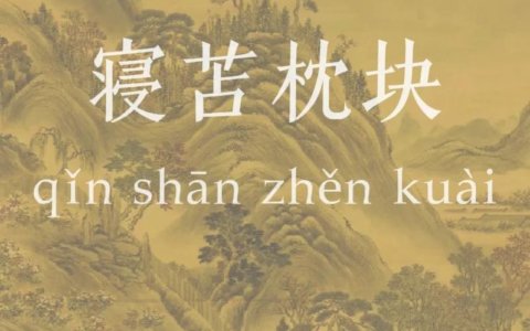 席薪枕块的解释_用法_来源