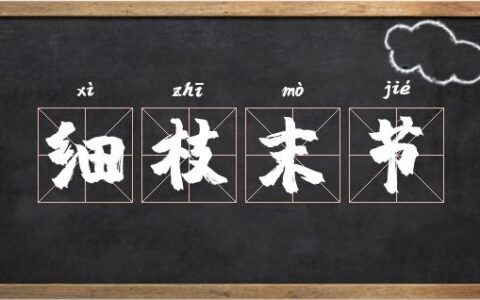 细枝末节的解释_用法_来源