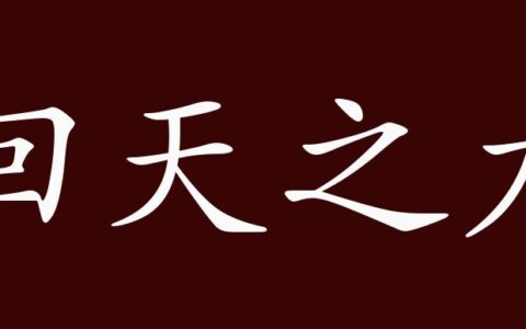 回天之力的释义_解释_出处