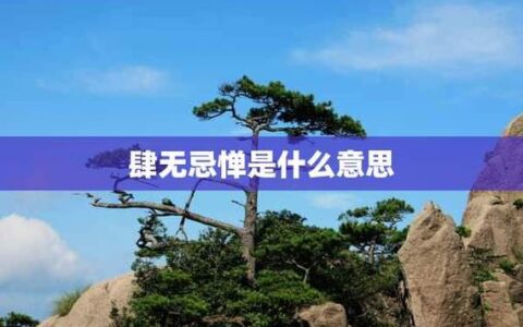 肆行无忌的解释_用法_来源