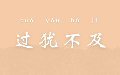 过犹不及的解释_意思_来源