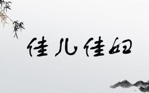 佳儿佳妇的释义_解释_出处