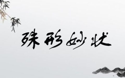 殊形妙状的解释_用法_来源