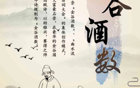 金谷酒数的释义_解释_出处