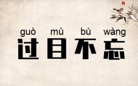 过目不忘的解释_意思_来源