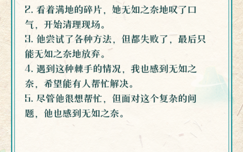 无如之奈的解释_用法_来源