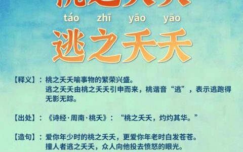 逃之夭夭的解释_用法_来源