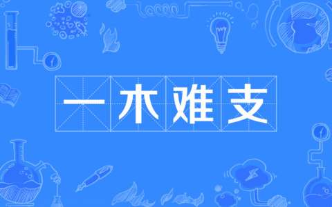 一木难支的解释_用法_来源