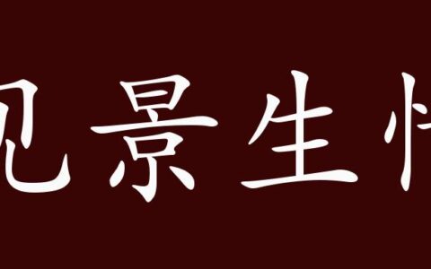 见景生情的释义_解释_出处