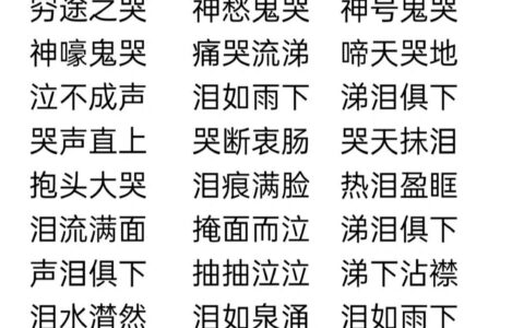 涕泪交零的解释_用法_来源